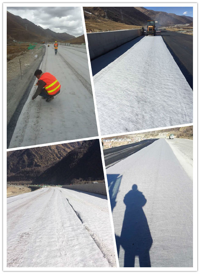 瀝青基布攤鋪效果